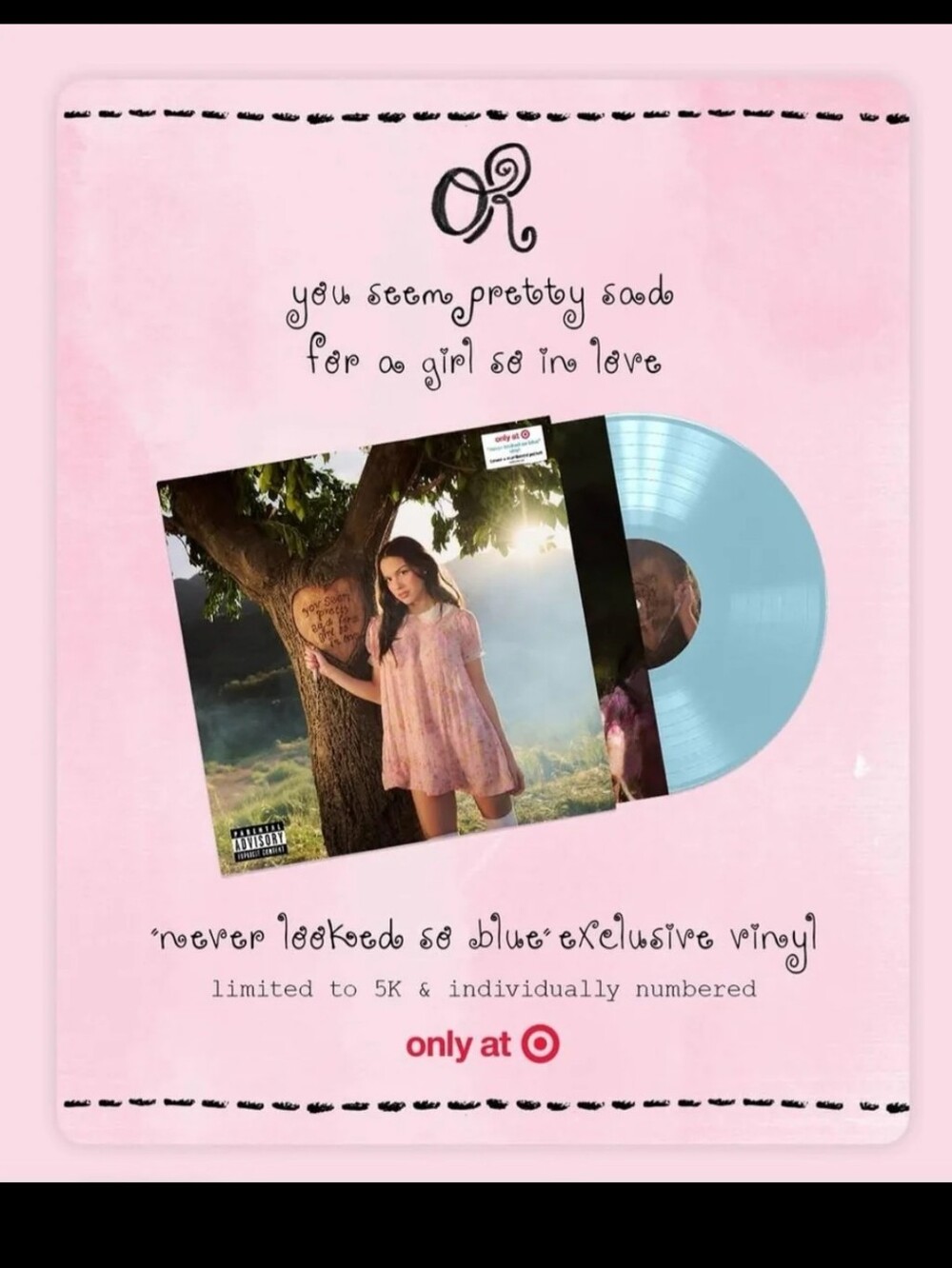 Olivia Rodrigo You Seem Pretty Sad | Target Never Looked So Blue Vinyl /5000